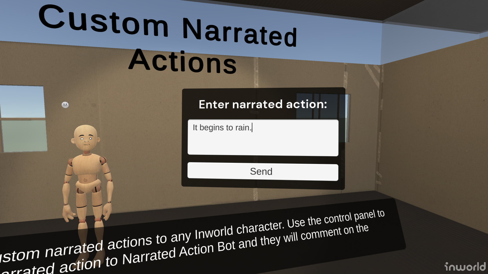 Custom Narrated Actions Input