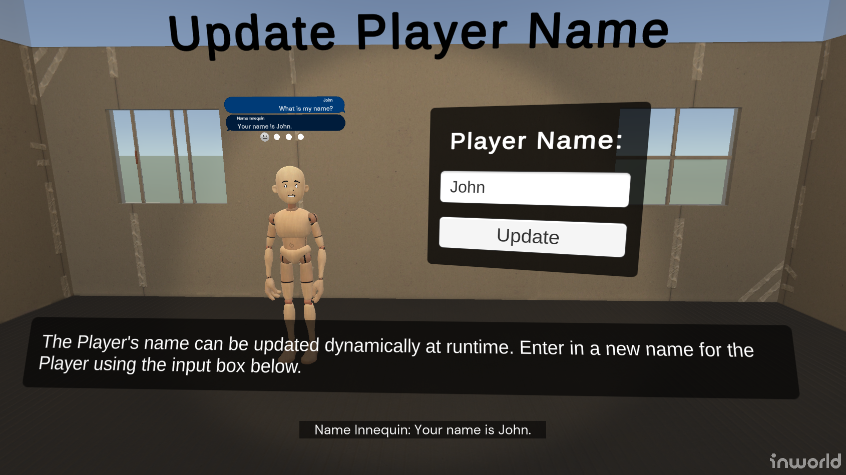 Update Player Name Response