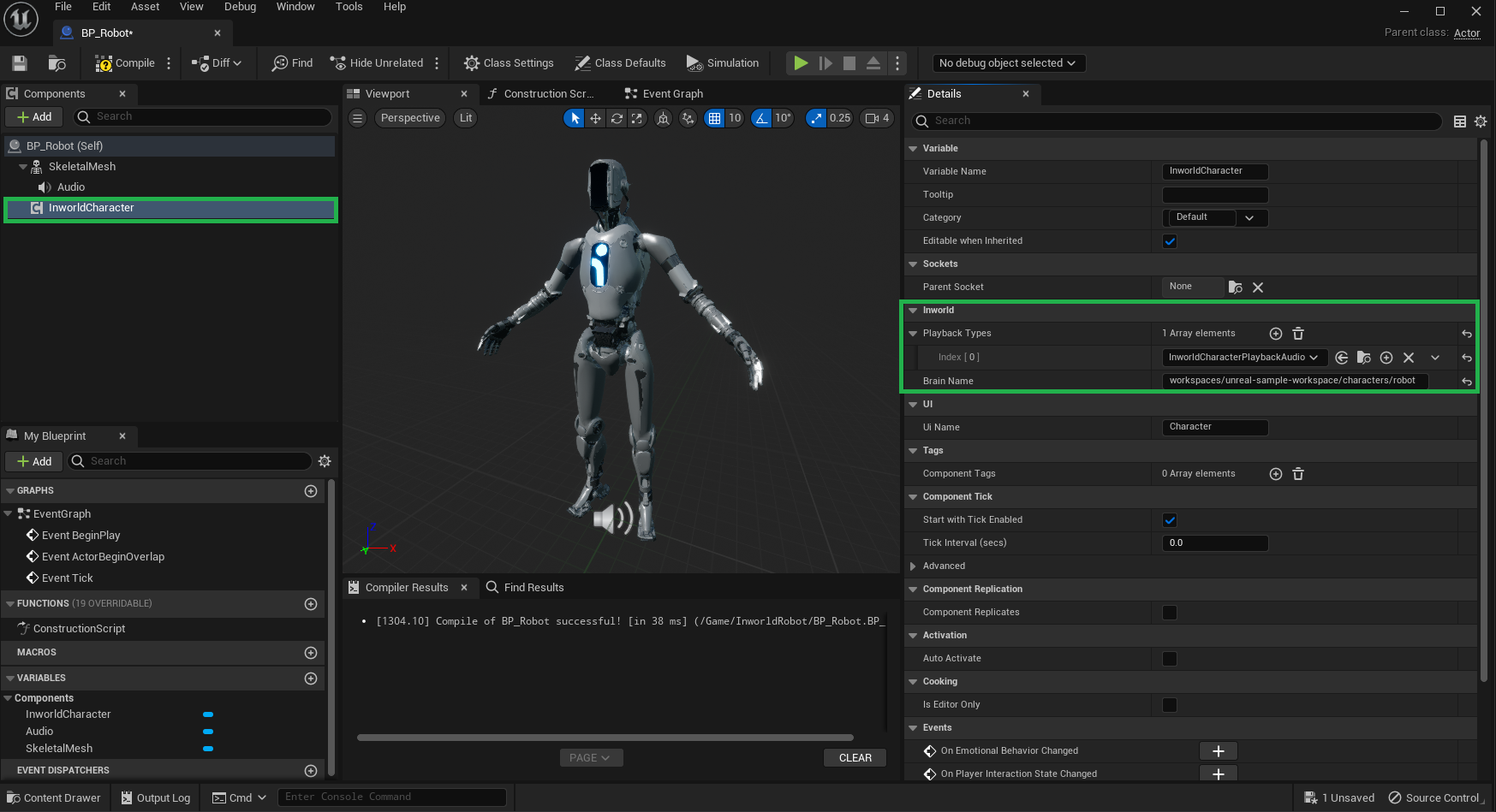 Robot Character Config