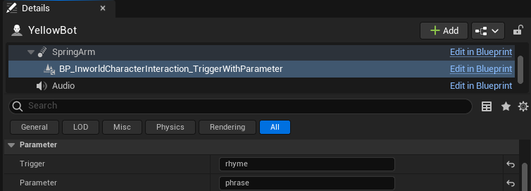 Trigger With Parameter